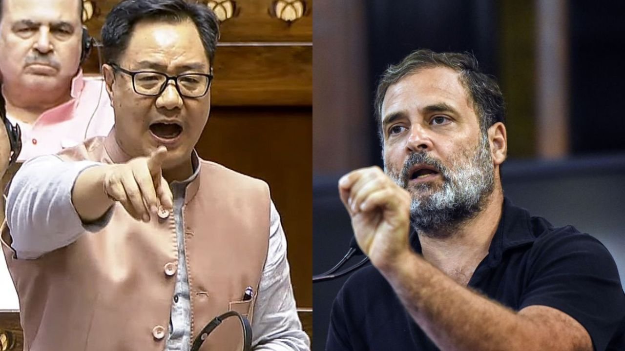 किरेन रिजिजू ने राहुल गांधी को फटकारा, कहा– उनका ‘हाइड्रोजन बम’ कभी फटा ही नहीं है