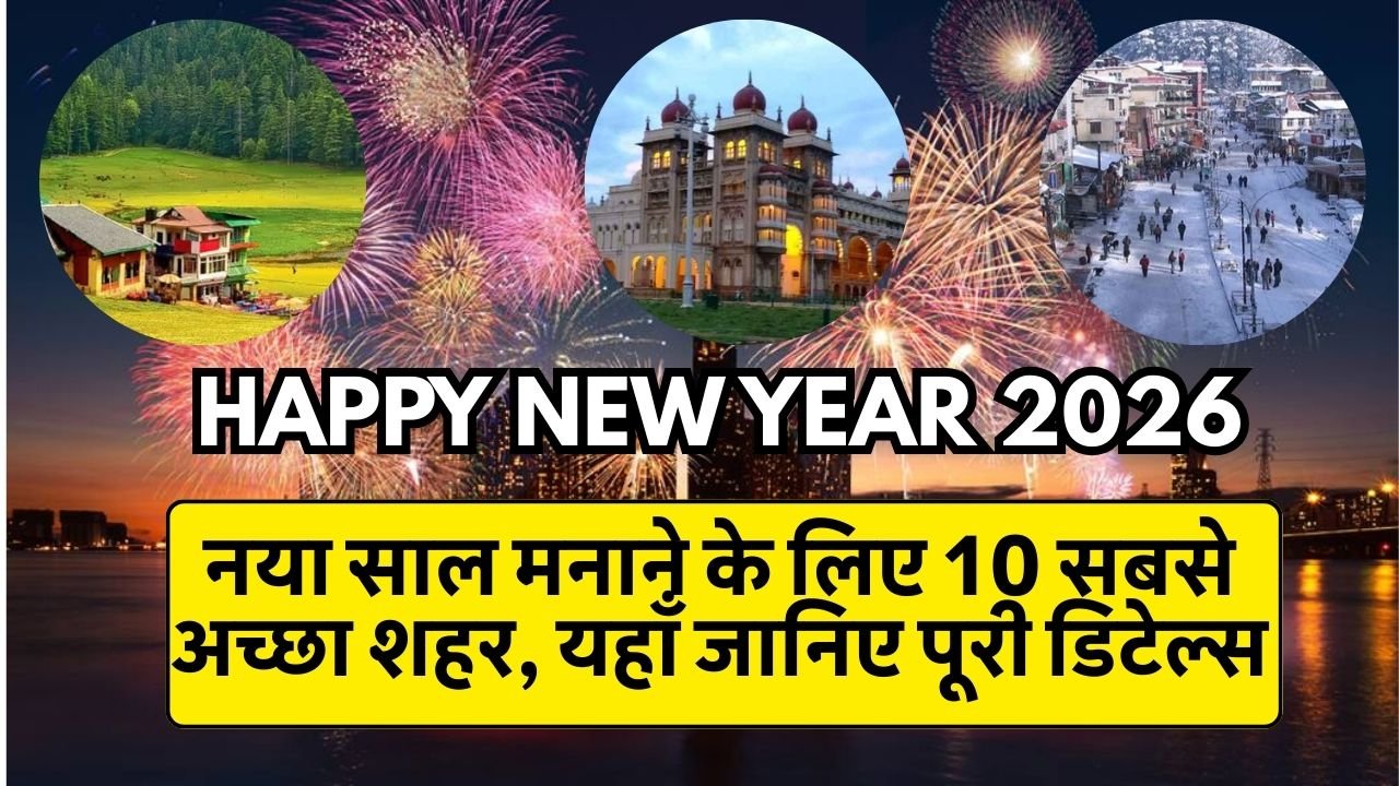 New Year 2026 नया साल मनाने के लिए 10 सबसे अच्छा शहर, यहाँ जानिए पूरी डिटेल्स