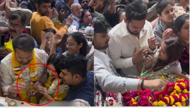 बांके बिहारी मंदिर में रिंग सेरेमनी का वीडियो वायरल क्या नियमों का हुआ उल्लंघन