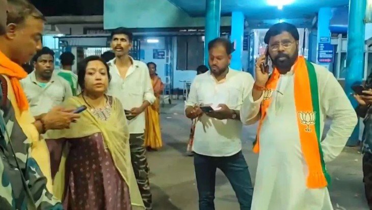 अमित शाह की रैली के बाद हिंसा अस्पताल पहुंचे दोनों दलों के नेता