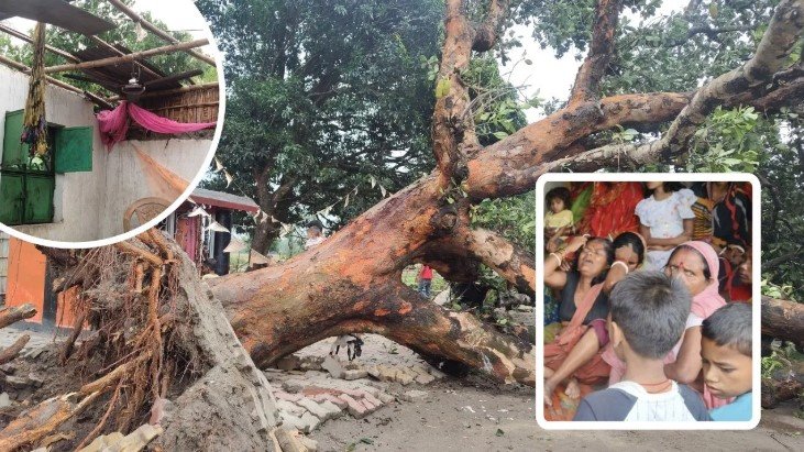 बिहार के सीमांचल में भीषण आंधी और वज्रपात चार लोगों की दर्दनाक मौत