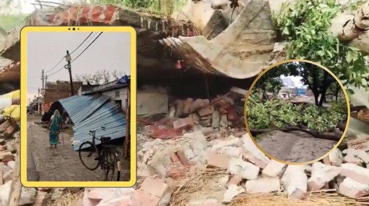उत्तर प्रदेश में आंधी-बारिश से तबाही 18 की मौत कई जिले प्रभावित