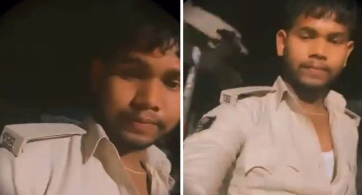 वैशाली में चौकीदार के बेटे ने वर्दी पहन बनाई रील पुलिस में हड़कंप